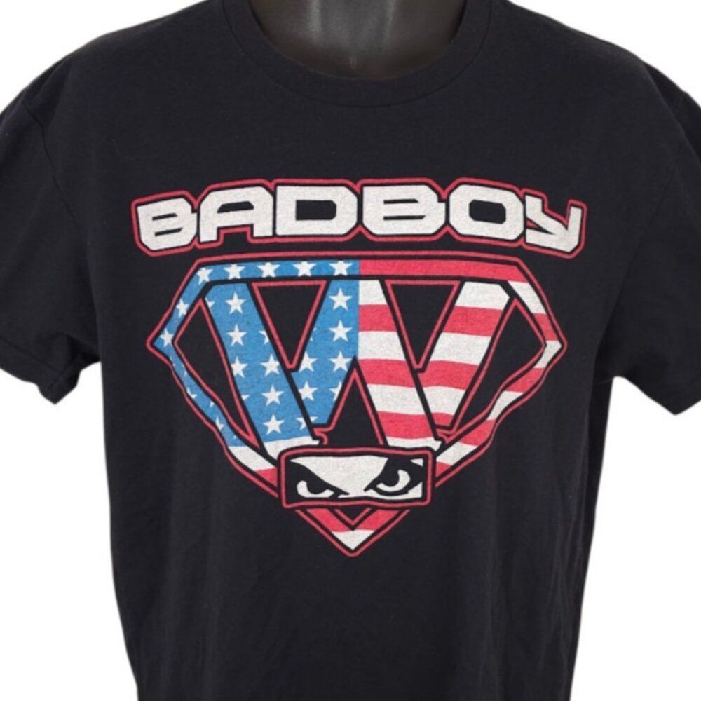 Chris Weidman T Shirt Mens Size Large Black Bad Boy MMA Pro Series UFC Fighter